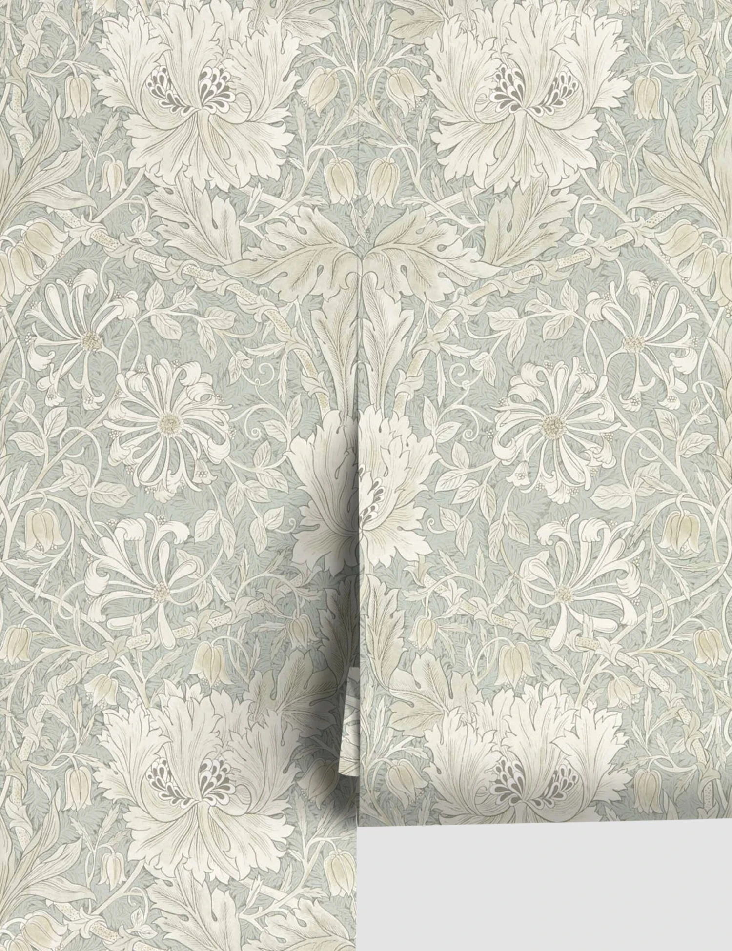 Morris & Co. Pure Honeysuckle & Tulip Wallpaper 1 Morris & Co. Pure Honeysuckle & Tulip Wallpaper