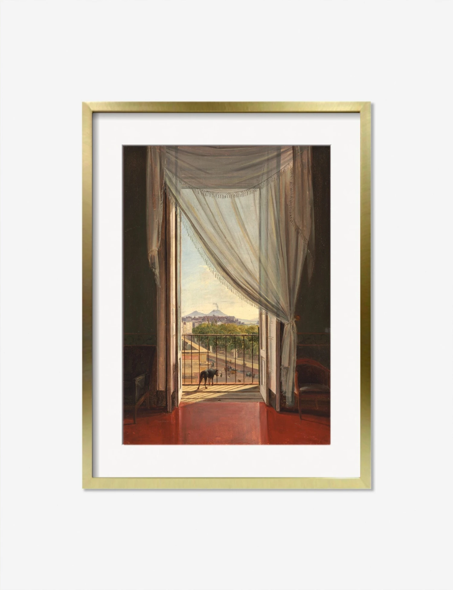 A View Of Naples Through A Window Print By Franz Ludwig Catel 8 A View Of Naples Through A Window Print By Franz Ludwig Catel - Image 8