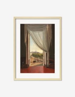 A View Of Naples Through A Window Print By Franz Ludwig Catel 16 A View Of Naples Through A Window Print By Franz Ludwig Catel -Decor Wall Sales AViewofNaplesthroughWindowNaturalmatted