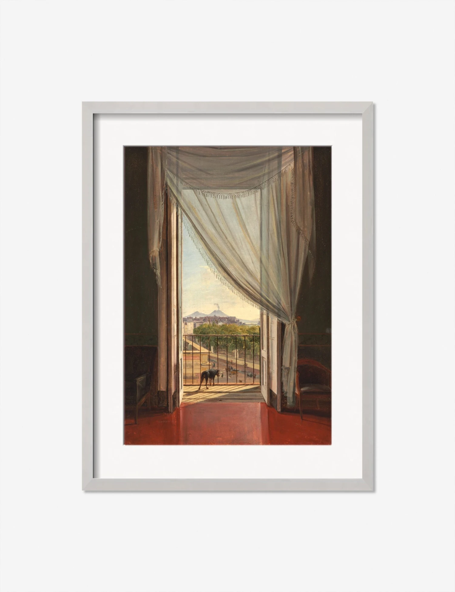 A View Of Naples Through A Window Print By Franz Ludwig Catel 7 A View Of Naples Through A Window Print By Franz Ludwig Catel - Image 7