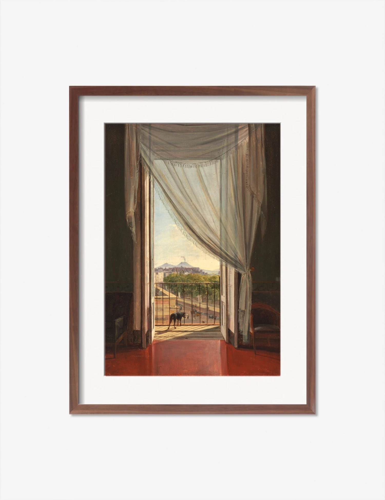 A View Of Naples Through A Window Print By Franz Ludwig Catel 1 A View Of Naples Through A Window Print By Franz Ludwig Catel