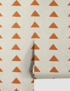 Triangles Grasscloth Wallpaper By Nathan Turner 9 Triangles Grasscloth Wallpaper By Nathan Turner -Decor Wall Sales TrianglesGrassclothTerracota